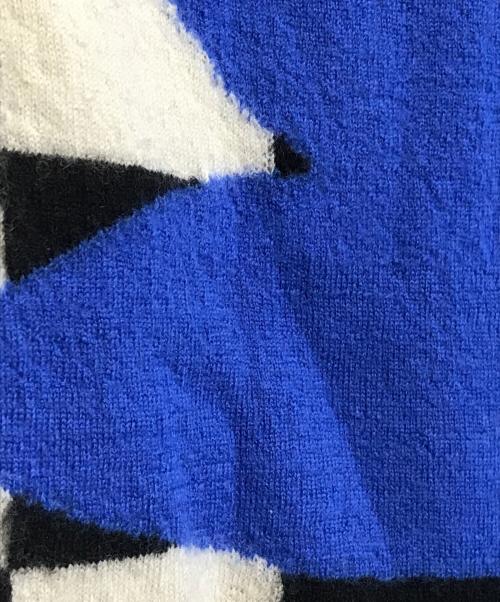 COMME des GARCONS（コムデギャルソン）COMME des GARCONS (コムデギャルソン) フラワー刺繍チェックニット ブラック サイズ:XSの古着・服飾アイテム