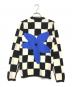 COMME des GARCONS (コムデギャルソン) フラワー刺繍チェックニット ブラック サイズ:XS：20000円