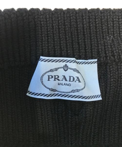 PRADA（プラダ）PRADA (プラダ) スリムフィットリブニットスカート ブラック サイズ:36の古着・服飾アイテム