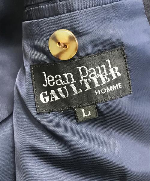 Jean Paul Gaultier homme（ジャンポールゴルチェオム）Jean Paul Gaultier homme (ジャンポールゴルチェオム) 2Bテーラードジャケット ネイビー サイズ:Ⅼの古着・服飾アイテム