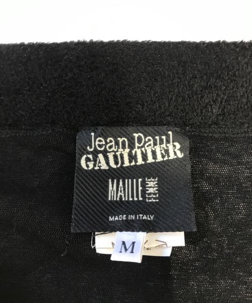 Jean Paul GAULTIER MAILLE FEMME（ジャンポールゴルチエ マイユ フェム）Jean Paul GAULTIER MAILLE FEMME (ジャンポールゴルチエ マイユ フェム) テーピングパワーネットフリルスカート ブラック サイズ:Mの古着・服飾アイテム