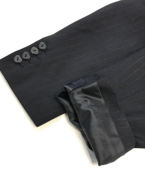 Jean Paul GAULTIER（ジャンポールゴルチェ）Jean Paul GAULTIER (ジャンポールゴルチェ) 裏プリント4Bテーラードジャケット ブラック サイズ:48の古着・服飾アイテム