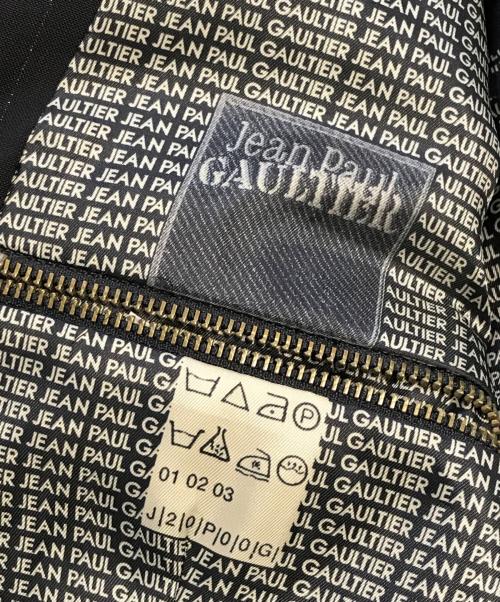 Jean Paul GAULTIER（ジャンポールゴルチェ）Jean Paul GAULTIER (ジャンポールゴルチェ) 裏プリント4Bテーラードジャケット ブラック サイズ:48の古着・服飾アイテム