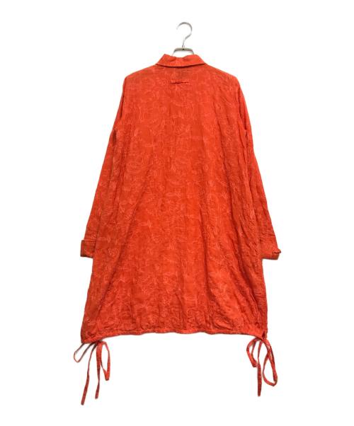 Jean Paul Gaultier FEMME（ジャンポールゴルチエ フェム）Jean Paul Gaultier FEMME (ジャンポールゴルチエ フェム) 花柄総刺繍シャツワンピース オレンジ サイズ:40の古着・服飾アイテム