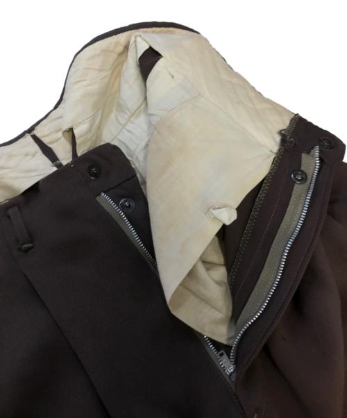 VINTAGE（ヴィンテージ）VINTAGE (ヴィンテージ) レーヨンギャバスラックス ブラウン サイズ:表記なしの古着・服飾アイテム