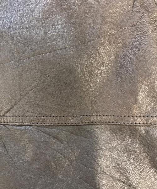 Eddie Bauer（エディーバウアー）Eddie Bauer (エディーバウアー) レザーグースダウンジャケット ブラウン サイズ:XLの古着・服飾アイテム