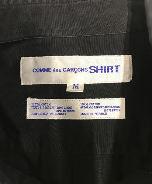 COMME des GARCONS SHIRT（コムデギャルソンシャツ）COMME des GARCONS SHIRT (コムデギャルソンシャツ) フロントギャザーシャツ ブラック サイズ:Mの古着・服飾アイテム