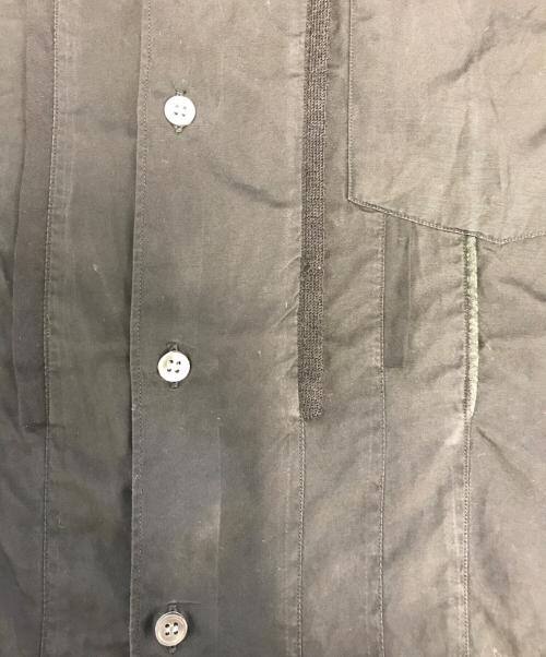 COMME des GARCONS SHIRT（コムデギャルソンシャツ）COMME des GARCONS SHIRT (コムデギャルソンシャツ) フロントギャザーシャツ ブラック サイズ:Mの古着・服飾アイテム