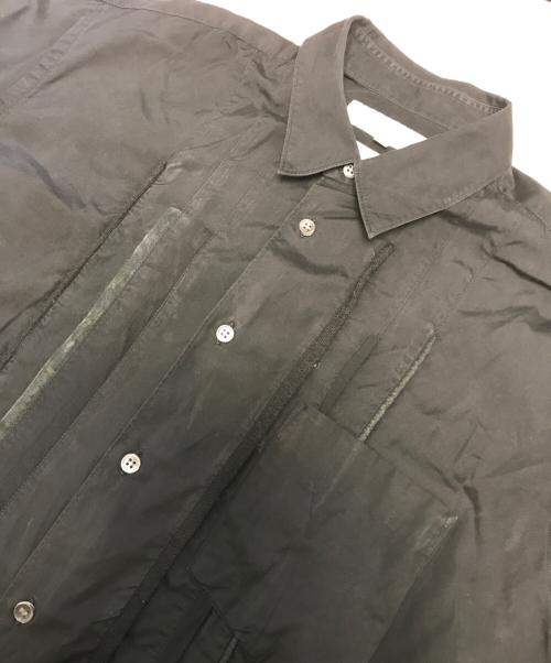 COMME des GARCONS SHIRT（コムデギャルソンシャツ）COMME des GARCONS SHIRT (コムデギャルソンシャツ) フロントギャザーシャツ ブラック サイズ:Mの古着・服飾アイテム