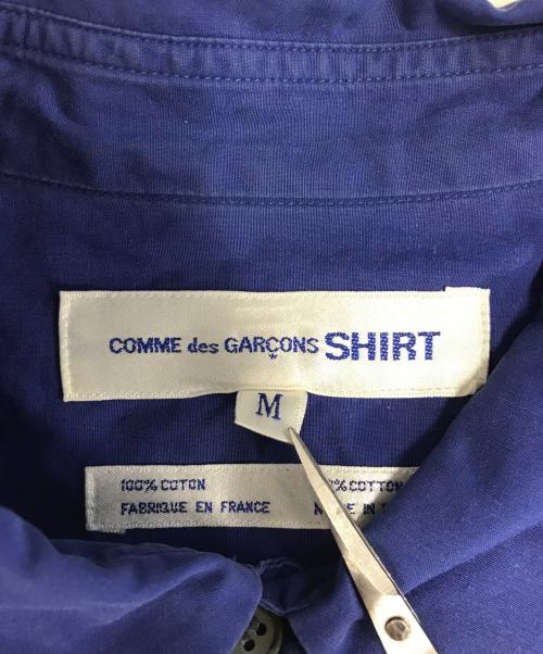 COMME des GARCONS SHIRT（コムデギャルソンシャツ）COMME des GARCONS SHIRT (コムデギャルソンシャツ) デザインシャツ ブルー サイズ:Mの古着・服飾アイテム