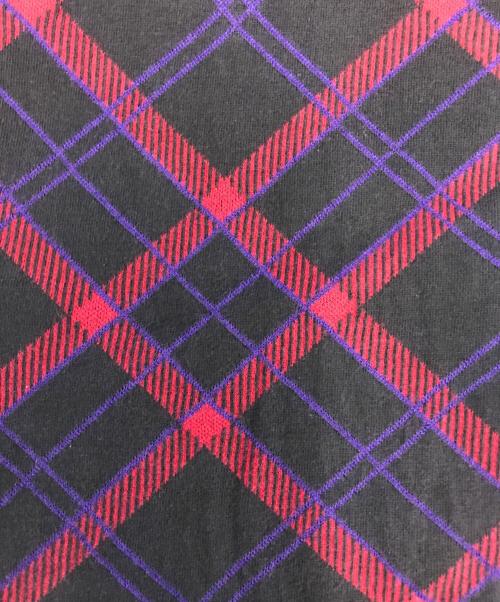 COMME des GARCONS SHIRT（コムデギャルソンシャツ）COMME des GARCONS SHIRT (コムデギャルソンシャツ) ニット切替チェックシャツ ネイビー サイズ:Mの古着・服飾アイテム