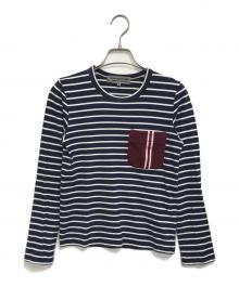 GOOD DESIGN SHOP COMME des GARCONS（グッドデザインショップ コムデギャルソン）の古着「ボーダーカットソー」｜ネイビー