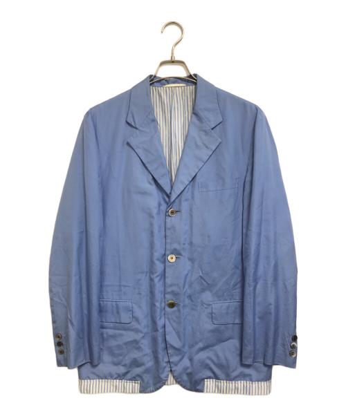 COMME des GARCONS HOMME（コムデギャルソン オム）COMME des GARCONS HOMME (コムデギャルソン オム) テーラードジャケット ブルー サイズ:Sの古着・服飾アイテム
