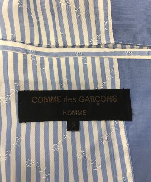 COMME des GARCONS HOMME（コムデギャルソン オム）COMME des GARCONS HOMME (コムデギャルソン オム) テーラードジャケット ブルー サイズ:Sの古着・服飾アイテム