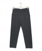 tricot COMME des GARCONSトリココムデギャルソン）の古着「裾ジップ縮絨パンツ」｜ブラック