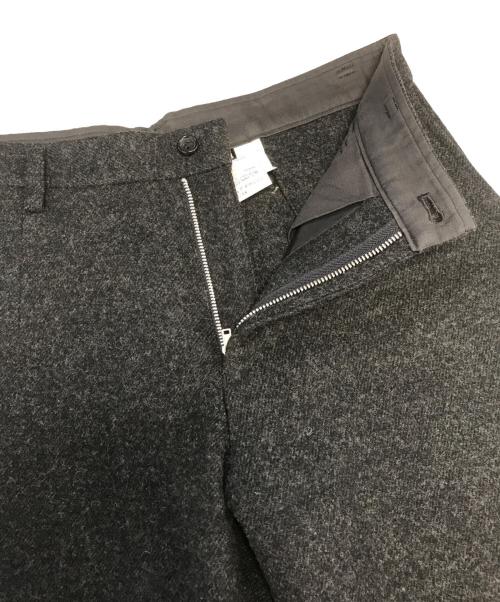 tricot COMME des GARCONS（トリココムデギャルソン）tricot COMME des GARCONS (トリココムデギャルソン) 裾ジップ縮絨パンツ ブラック サイズ:Ｍの古着・服飾アイテム
