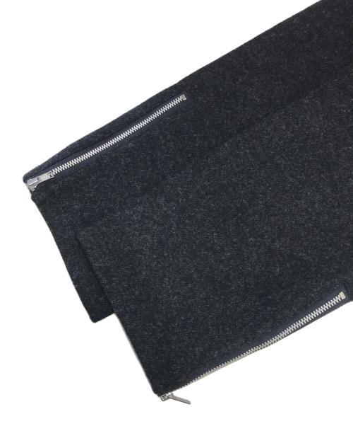 tricot COMME des GARCONS（トリココムデギャルソン）tricot COMME des GARCONS (トリココムデギャルソン) 裾ジップ縮絨パンツ ブラック サイズ:Ｍの古着・服飾アイテム