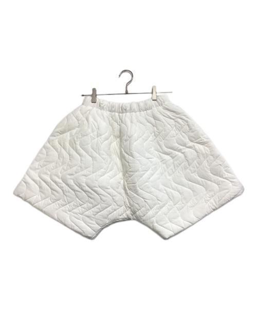 COMME des GARCONS（コムデギャルソン）COMME des GARCONS (コムデギャルソン) キルティングハーフパンツ ホワイト サイズ:Sの古着・服飾アイテム