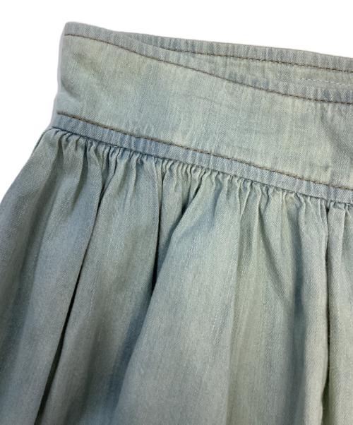 MIU MIU（ミュウミュウ）MIU MIU (ミュウミュウ) ミニスカート 黄緑 サイズ:38の古着・服飾アイテム