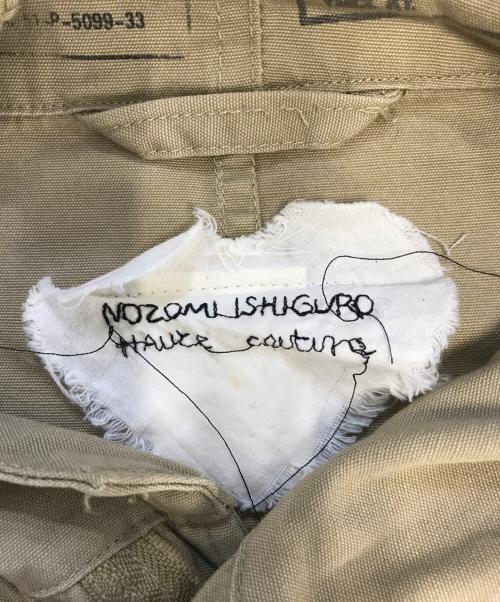 NOZOMI ISHIGURO（ノゾミイシグロ）NOZOMI ISHIGURO (ノゾミイシグロ) 総柄モッズコート カーキ サイズ:Ｓの古着・服飾アイテム
