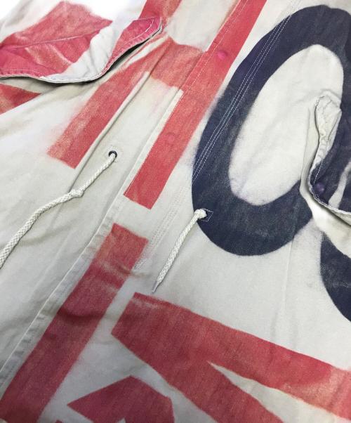 NOZOMI ISHIGURO（ノゾミイシグロ）NOZOMI ISHIGURO (ノゾミイシグロ) 総柄モッズコート カーキ サイズ:Ｓの古着・服飾アイテム