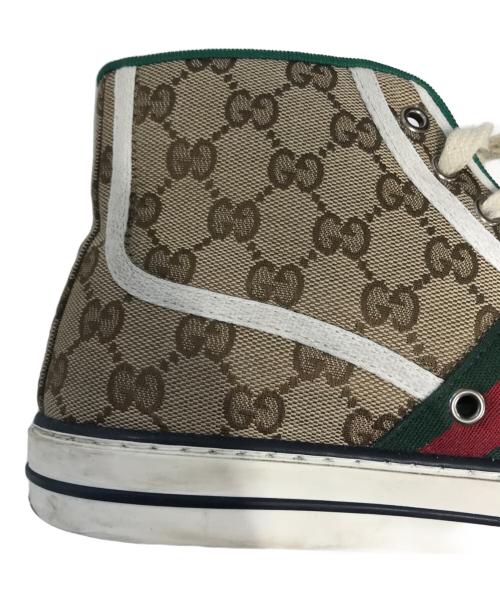 GUCCI（グッチ）GUCCI (グッチ) Gucci Tennis 1977 Canvas High Top/テニス 1977 ベージュ サイズ:6+の古着・服飾アイテム