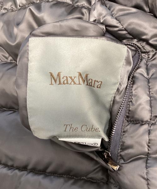 MaxMara Cube（マックスマラ キューブ）MaxMara Cube (マックスマラ キューブ) ファー付ダウンジャケット ライトグレー サイズ:36の古着・服飾アイテム