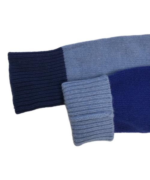 MARNI（マルニ）MARNI (マルニ) カラーブロック ニット カーディガン ブルー サイズ:36の古着・服飾アイテム