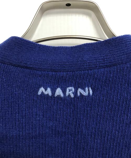 MARNI（マルニ）MARNI (マルニ) カラーブロック ニット カーディガン ブルー サイズ:36の古着・服飾アイテム
