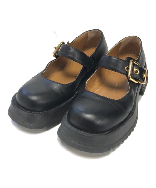 MARNI（マルニ）MARNI (マルニ) 厚底レザーローファー ブラック サイズ:37の古着・服飾アイテム