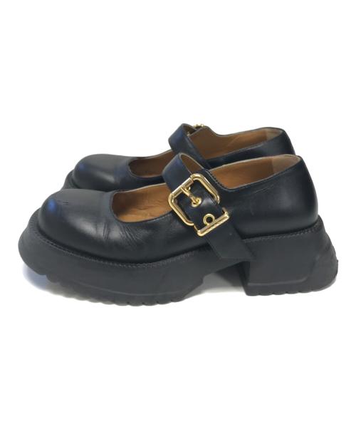 MARNI（マルニ）MARNI (マルニ) 厚底レザーローファー ブラック サイズ:37の古着・服飾アイテム