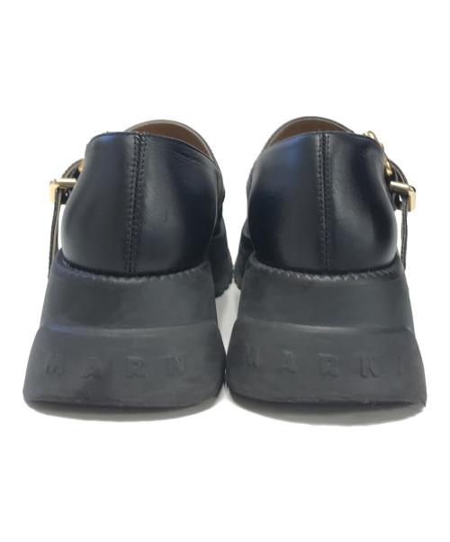 MARNI（マルニ）MARNI (マルニ) 厚底レザーローファー ブラック サイズ:37の古着・服飾アイテム