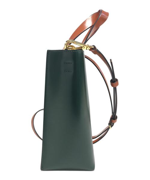MARNI（マルニ）MARNI (マルニ) MUSEO BAG MINI ベージュ×グリーンの古着・服飾アイテム