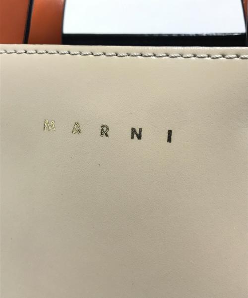MARNI（マルニ）MARNI (マルニ) MUSEO BAG MINI ベージュ×グリーンの古着・服飾アイテム