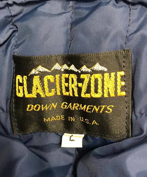 glacier zone（グレイシアゾーン）glacier zone (グレイシアゾーン) ロングダウンジャケット ブルー サイズ:Lの古着・服飾アイテム