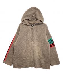 stussy×Denim Tears（ステューシー×デニムティアーズ）の古着「CARDIGAN KNIT SWEATER」｜ブラウン