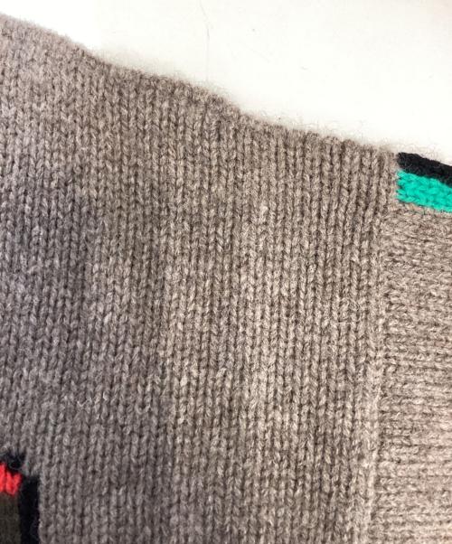 stussy（ステューシー）stussy (ステューシー) Denim Tears (デニムティアーズ) CARDIGAN KNIT SWEATER ブラウン サイズ:Mの古着・服飾アイテム