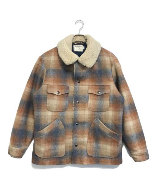 PENDLETON（ペンドルトン）PENDLETON (ペンドルトン) オンブレランチジャケット ベージュ×ブルー サイズ:Lの古着・服飾アイテム
