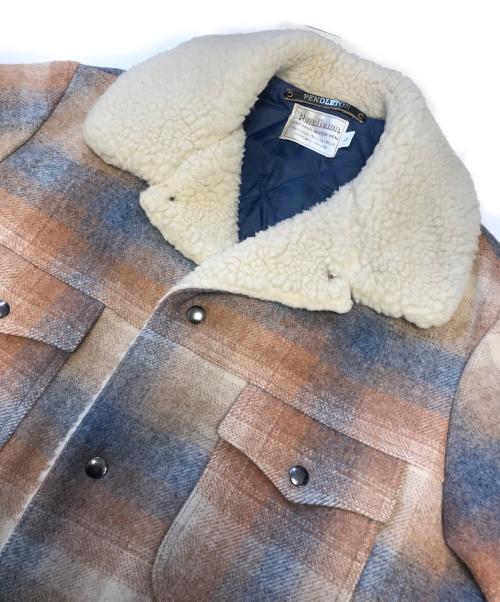 PENDLETON（ペンドルトン）PENDLETON (ペンドルトン) オンブレランチジャケット ベージュ×ブルー サイズ:Lの古着・服飾アイテム