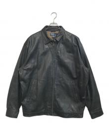 POLO RALPH LAUREN（ポロ・ラルフローレン）の古着「レザースイングトップ」｜ブラック