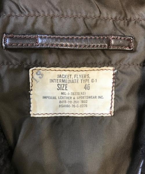 VINTAGE MILITARY（ヴィンテージ ミリタリー）VINTAGE MILITARY (ヴィンテージ ミリタリー) U'S NAVY G-1フライトジャケット ブラウン サイズ:46の古着・服飾アイテム