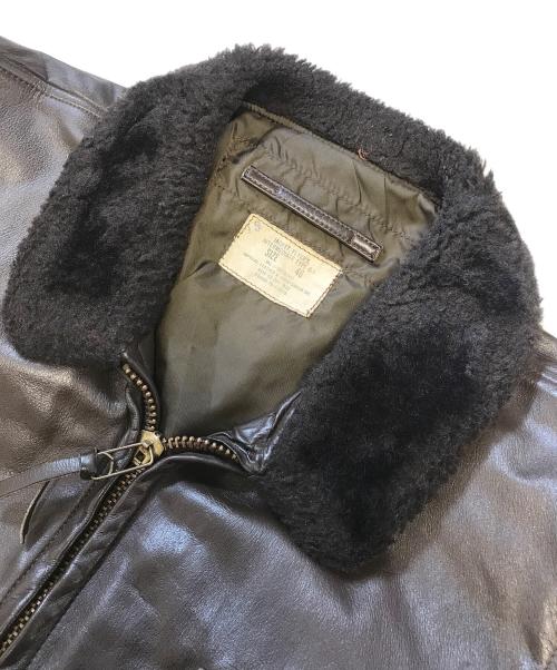 VINTAGE MILITARY（ヴィンテージ ミリタリー）VINTAGE MILITARY (ヴィンテージ ミリタリー) U'S NAVY G-1フライトジャケット ブラウン サイズ:46の古着・服飾アイテム