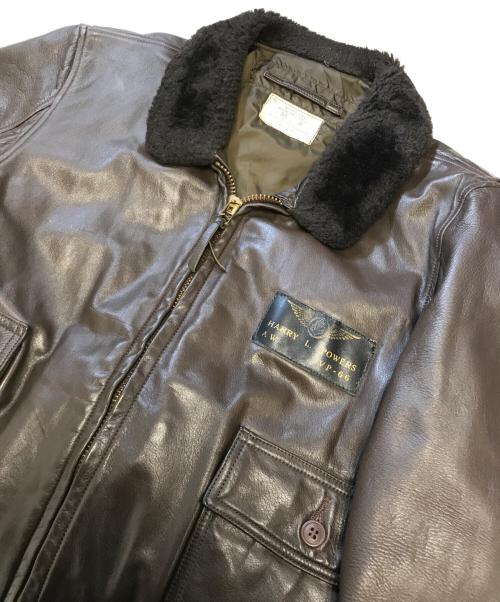 VINTAGE MILITARY（ヴィンテージ ミリタリー）VINTAGE MILITARY (ヴィンテージ ミリタリー) U'S NAVY G-1フライトジャケット ブラウン サイズ:46の古着・服飾アイテム