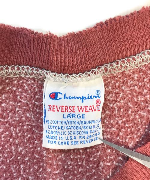 Champion（チャンピオン）Champion (チャンピオン) リバースウィーブスウェット レッド サイズ:LARGEの古着・服飾アイテム