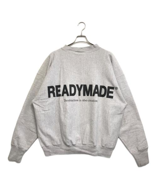 READYMADE（レディメイド）READYMADE (レディメイド) M-NECK SWT SMILE グレー サイズ:XXLの古着・服飾アイテム