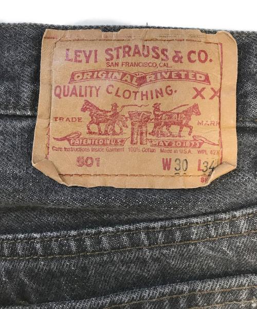 LEVI'S（リーバイス）LEVI'S (リーバイス) 501ブラックデニム ブラック サイズ:W30 L34の古着・服飾アイテム