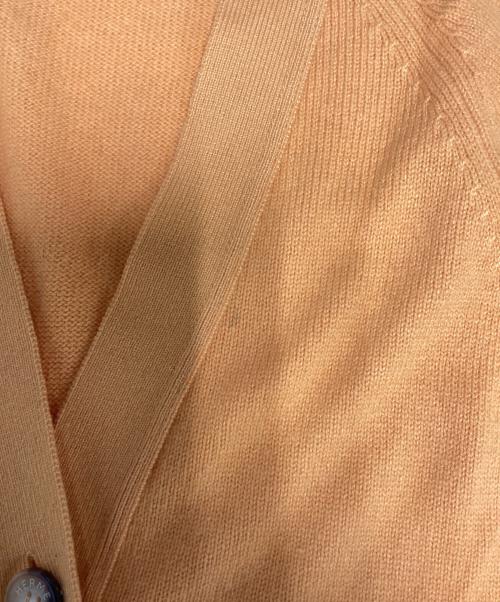 HERMES（エルメス）HERMES (エルメス) カシミヤカーディガン オレンジ サイズ:SMALLの古着・服飾アイテム