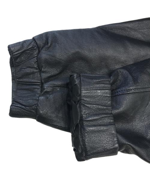 ST JOHN'S BAY（セントジョンズベイ）ST JOHN'S BAY (セントジョンズベイ) レザージャケット ブラック サイズ:3XLTの古着・服飾アイテム