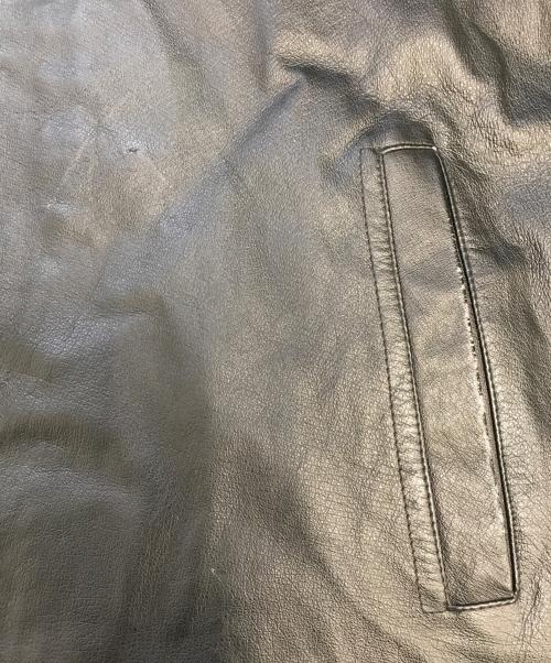 ST JOHN'S BAY（セントジョンズベイ）ST JOHN'S BAY (セントジョンズベイ) レザージャケット ブラック サイズ:3XLTの古着・服飾アイテム