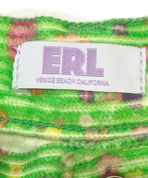 ERL（イーアールエル）ERL (イーアールエル) コーデュロイプリントカーゴパンツウーブン 黄緑 サイズ:Mの古着・服飾アイテム